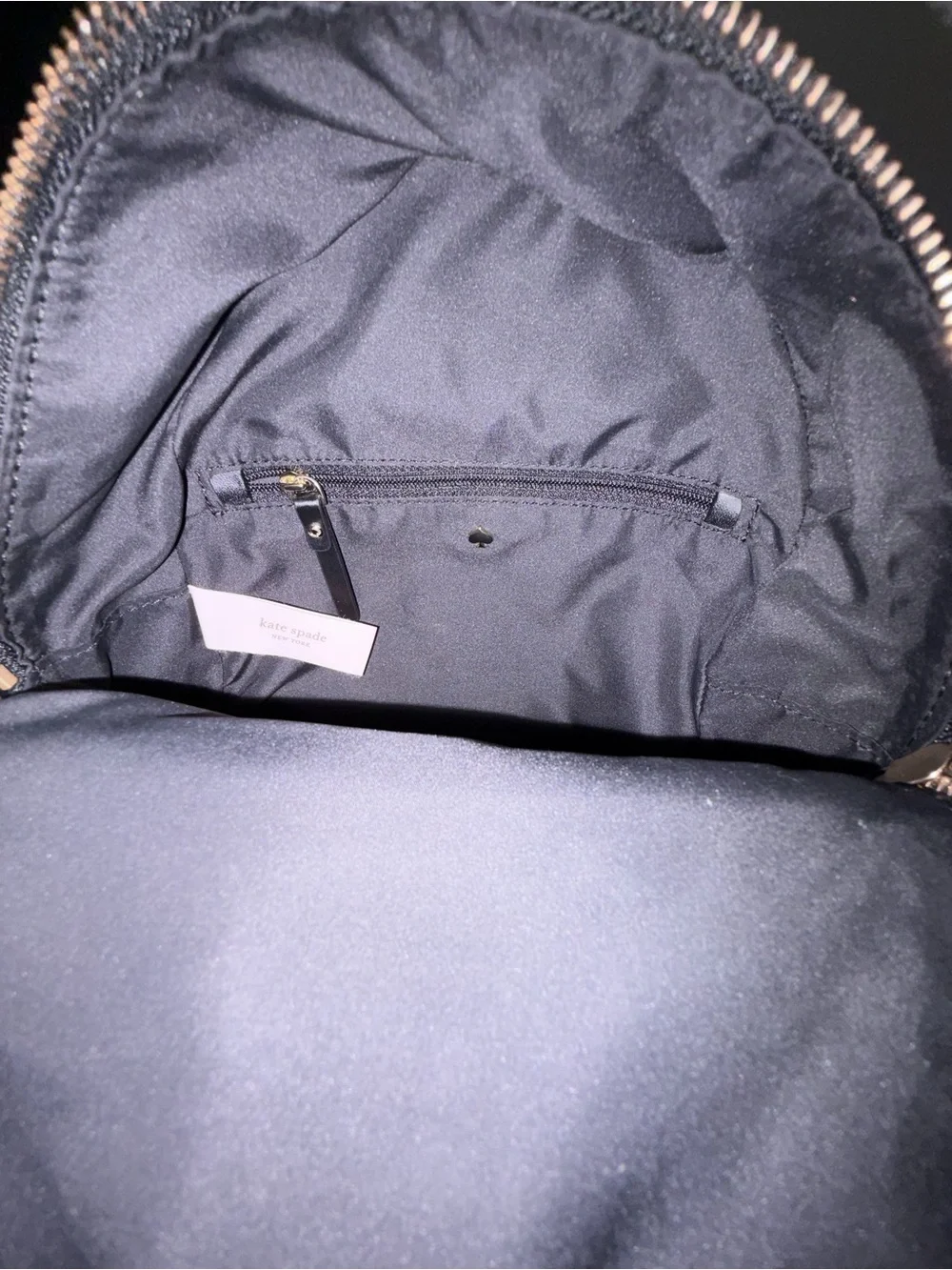 kate spade Black Nylon Mini Backpack with Gold Hardware